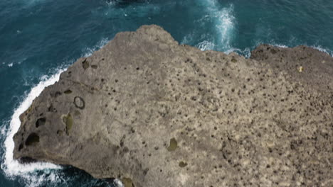 Blue-Ocean-On-Rugged-Coastline-At-Cueva-Del-Indio-In-Las-Piedras,-Puerto-Rico