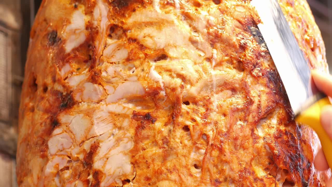 Close-up of a Chicken Shawarma