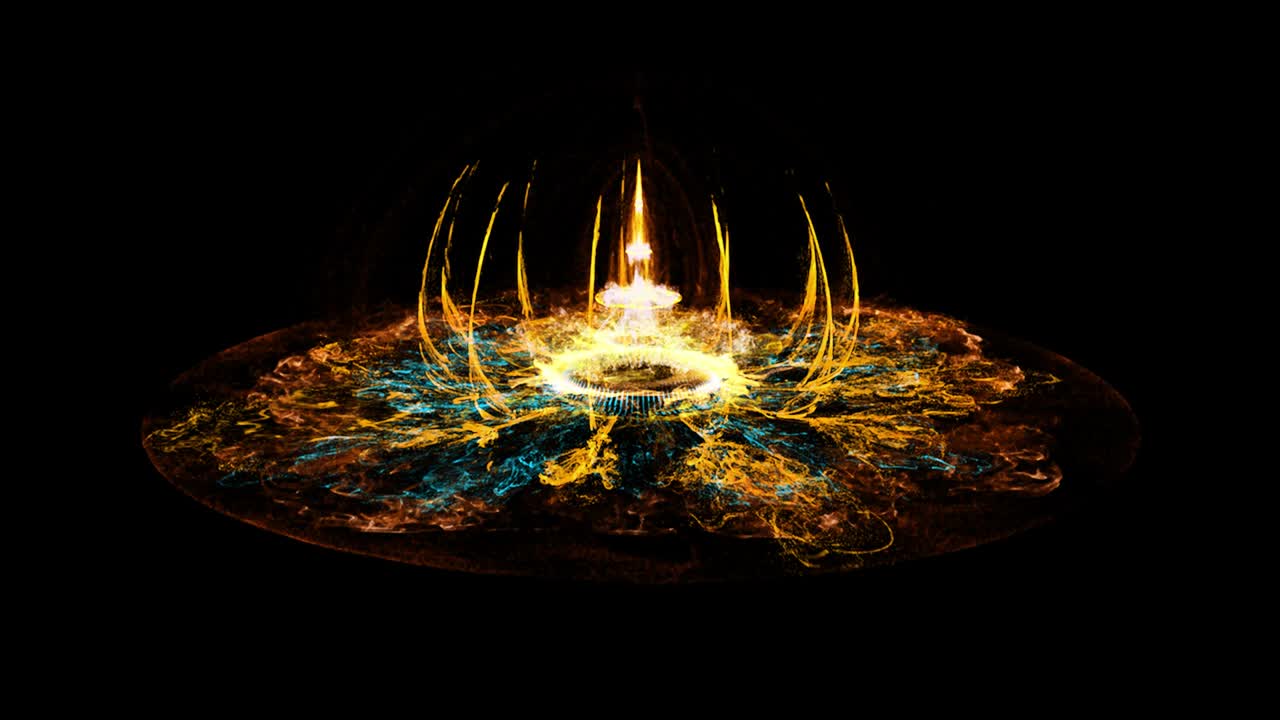 puerta o portal de ciencia ficción brillante