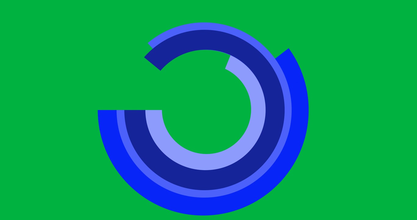 Animation of graph data processing on transparent background