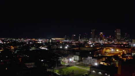 aerial view of downtown new orleans from st