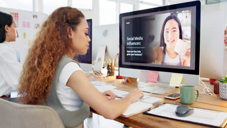 sesión de formación en marketing de los medios sociales