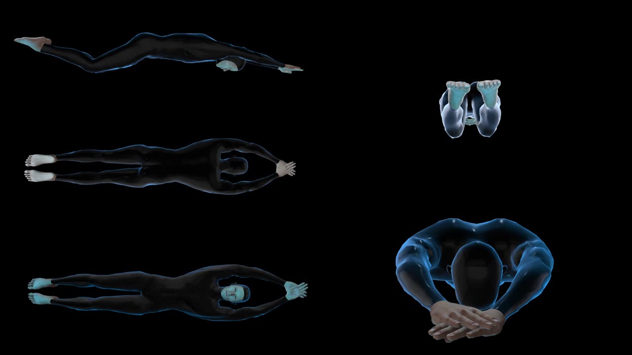 수영복을 입은 수영 선수