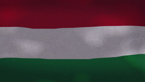 the hungary national waving flag