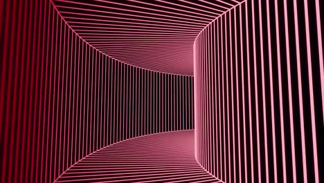 abstract pink neon light tunnel