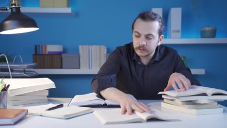 historian and researcher doing a mysterious research.