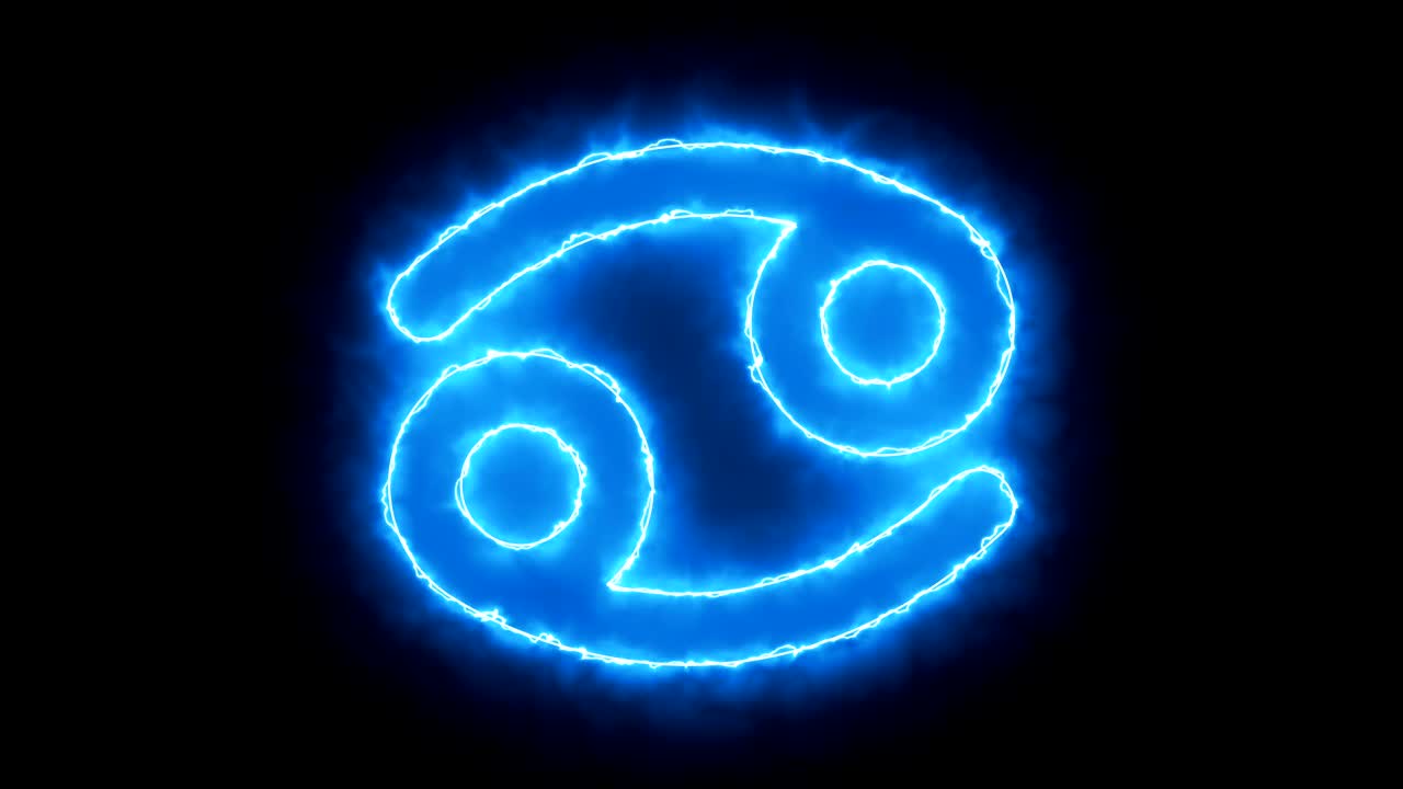 renderización en 3d del símbolo del zodiaco. fondo digital