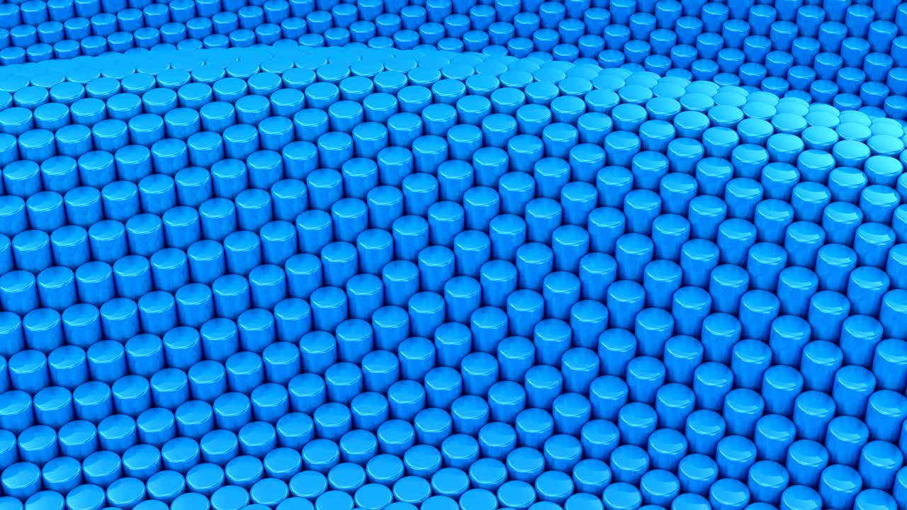 실린더는 파동을 형성했습니다.