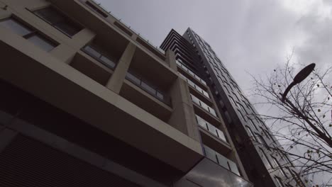 low angle shot of a large grey building