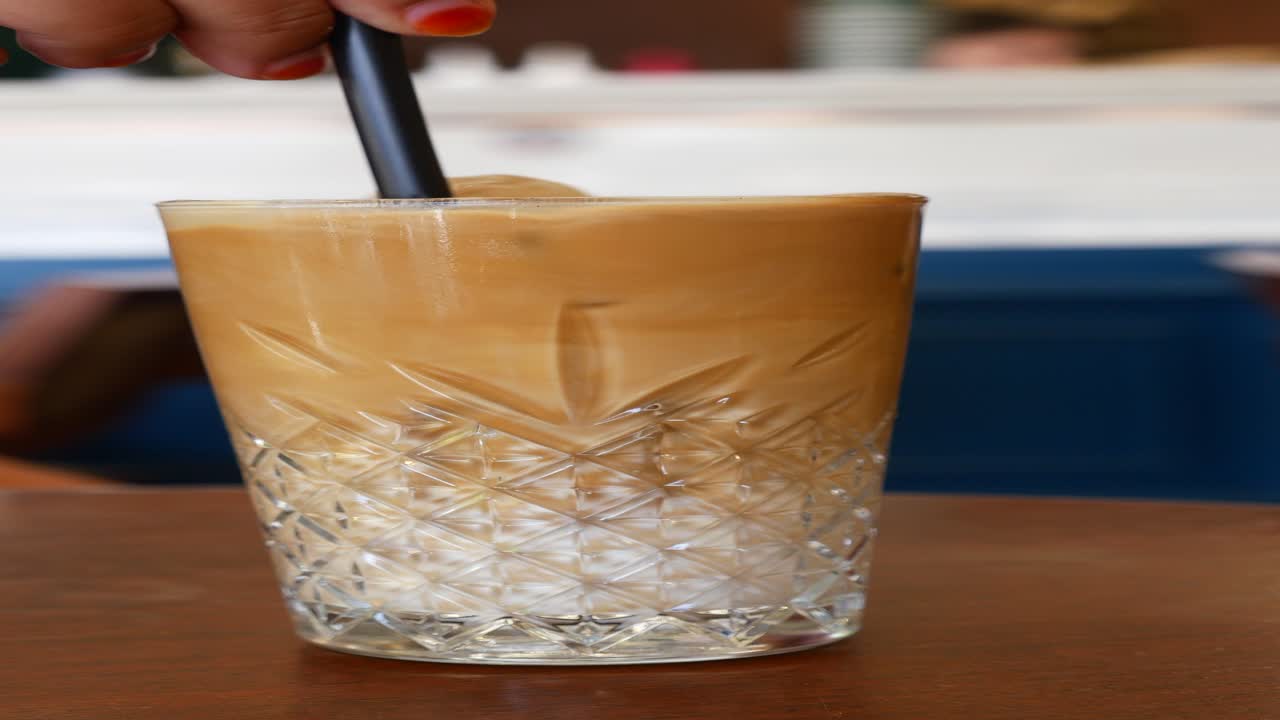 Iced Coffee in a Tall Glass