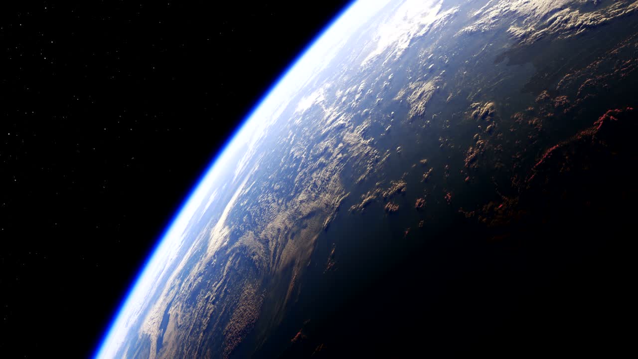 Amazing View Of Planet Earth From Space. Seamless Looped. Ultra High Definition. 4K. 3840x2160.