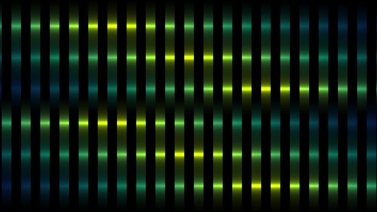 rayas de fondo de movimiento de color verde, bucle sin costuras. movimiento. líneas verticales brillantes abstractas divididas en segmentos de forma cuadrada