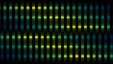 stripes of green color motion background, seamless loop. motion. abstract vertical glowing lines divided into square shaped segments