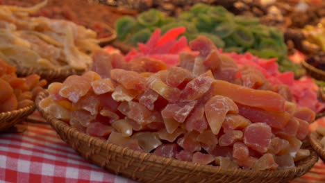 Dry-fruits-shot,-dried-melon