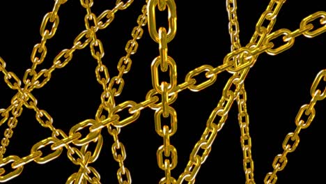 animación de bucle de conexión de enlace de cadena de oro