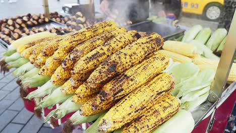 grilled corn on the cob from street vendor