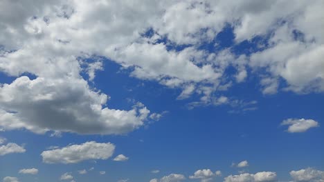 summer sky with billowing clouds 4k time-lapse video