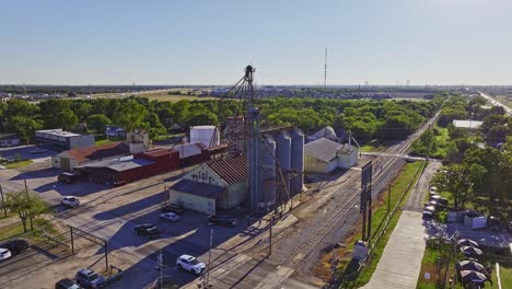 Grain-silo-in-Royse-City,-Texas