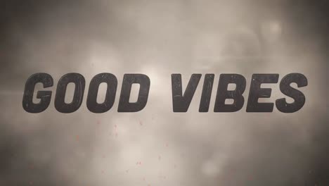 Animation-of-good-vibes-text-over-clouds-in-background