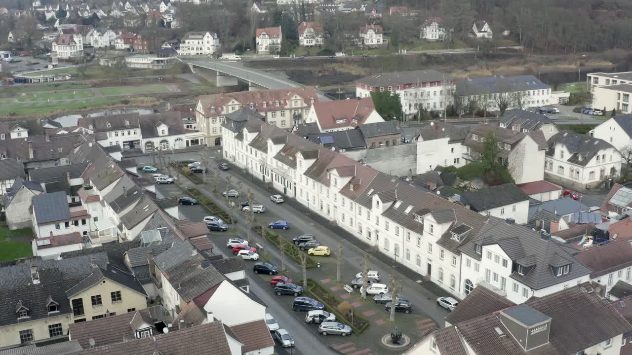 Den barokke kurby Bad Karlshafen beliggende ved Weser nær Holzminden og Höxter i Nordhessen, Tyskland