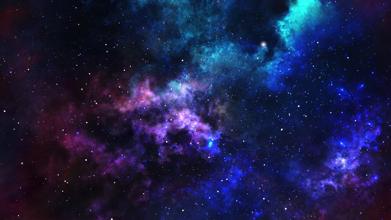 nebulosas y estrellas brillantes en el fondo del espacio profundo