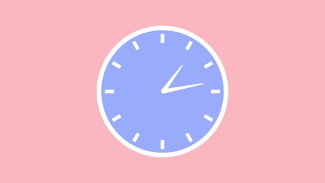 round clock with rotating arrows