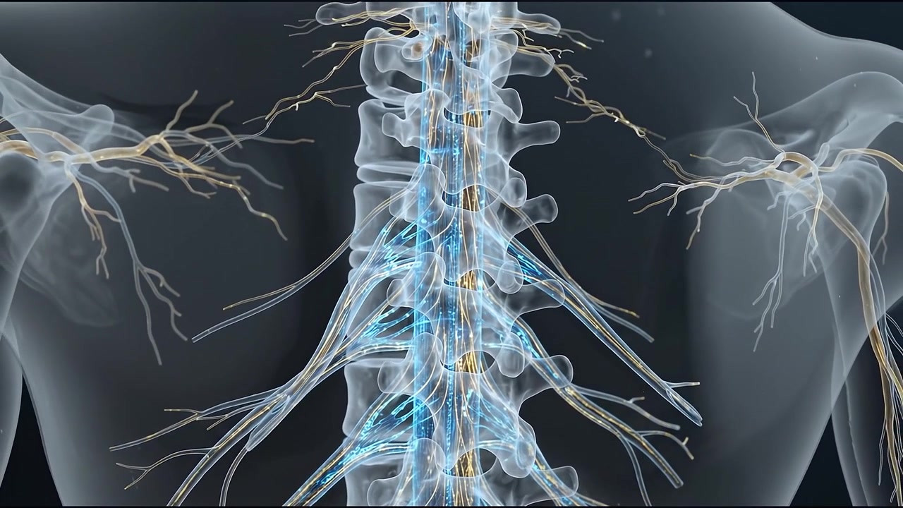 Visualización médica de pulmones humanos rotando