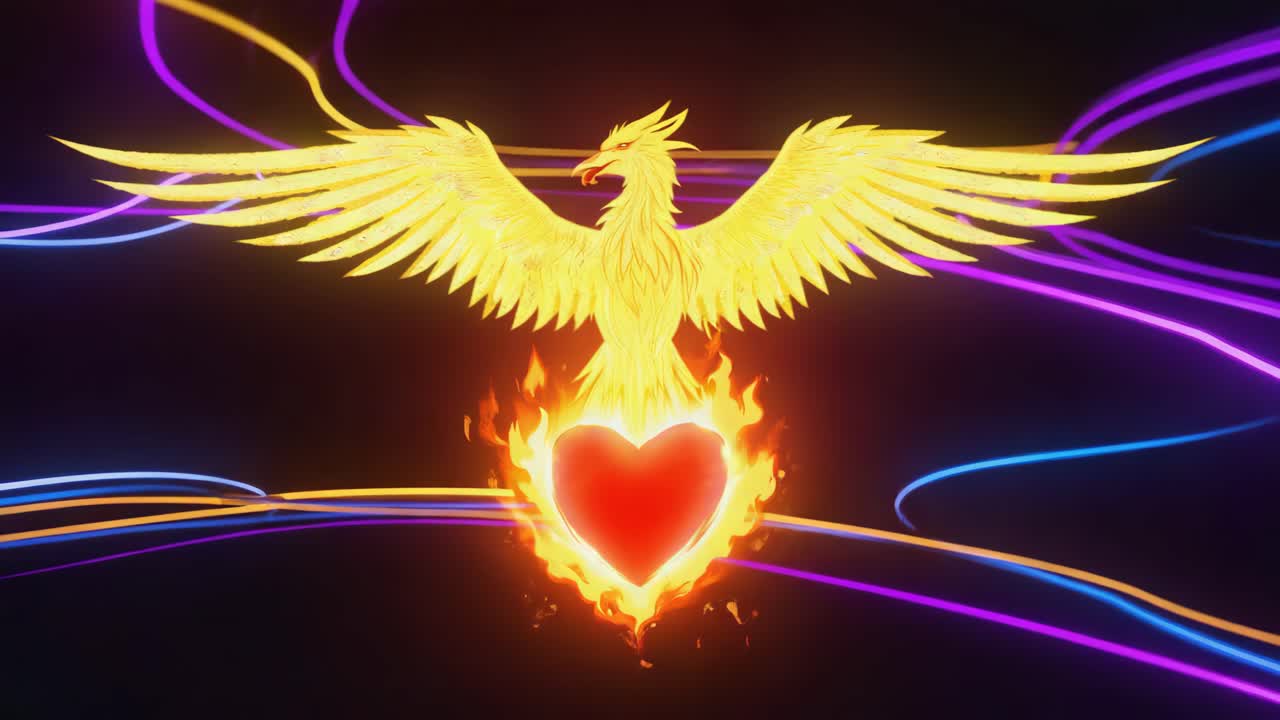 Phoenix Heart: A Symbol of Rebirth and Love
