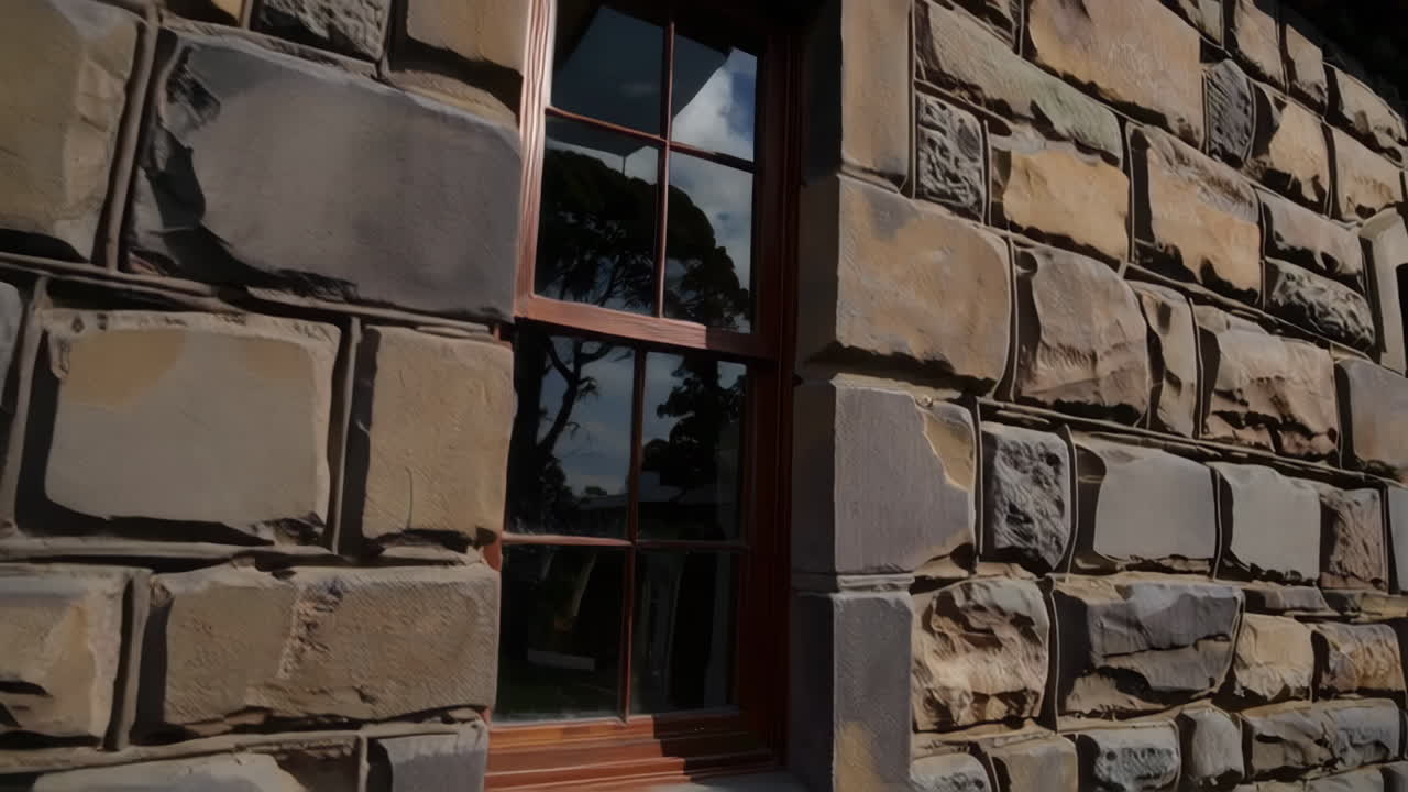 Stone Wall Building Exterior