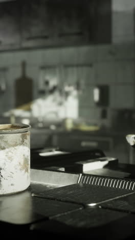 mysterious abandoned kitchen reveals remnants of culinary activities