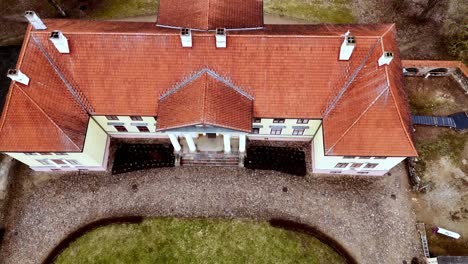 Neoclassical-Durbe-Manor-House-In-Tukums,-Latvia