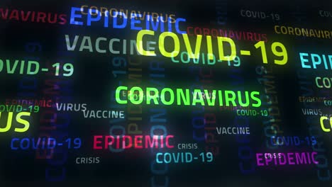 la epidemia de covid-19 y el bucle de texto del coronavirus