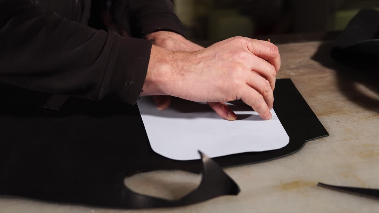 Leather Craftsman at Work