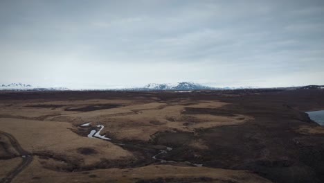 Marvelous-Iceland-Landscape-Overview-With-Snow-On-Top-Of-Mountains