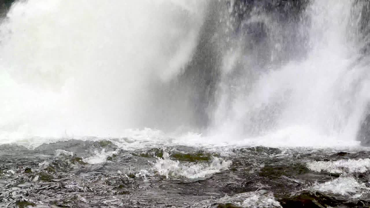 북캐롤라이나 주 부인 nc 근처의 린빌 폭포 아래의 수영장으로  ⁇ 아오르는 물