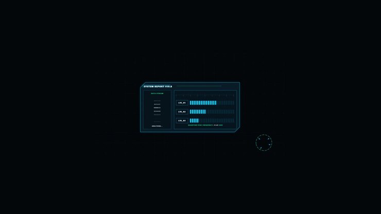 Digital System Report Interface with Loading Progress Bars
