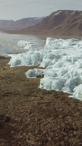 paisaje de glaciares en groenlandia