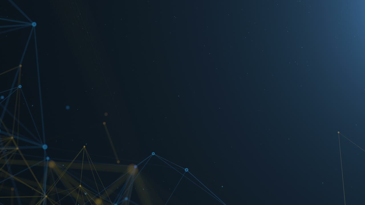 Connected network multi colors In the form of interconnected lines. 4k seamless loop