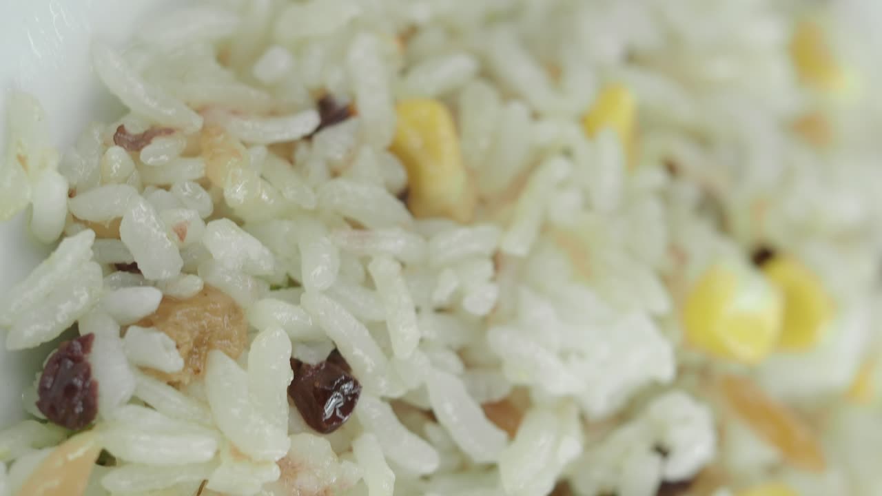 Mixed Rice Dish with Vegetables and Nuts