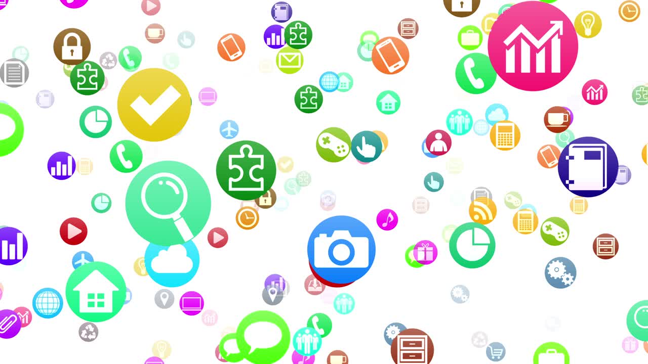 icono de tecnología símbolo de red dispositivos digitales en el fondo de internet