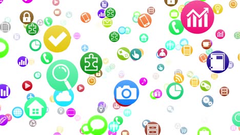 icono de tecnología símbolo de red dispositivos digitales en el fondo de internet