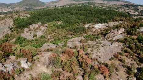 Autumn-Trees-At-Thracian-Sanctuary-Harman-Kaya-In-Rhodope-Mountains,-Bulgaria