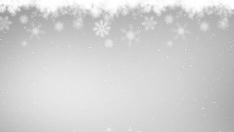 nieve cayendo sobre un fondo gris
