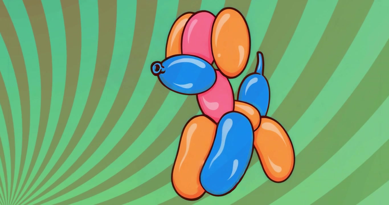 All'avvio, un cane palloncino esegue una sottile rotazione della testa e del corpo, con un leggero allineamento delle zampe per l'esposizione.