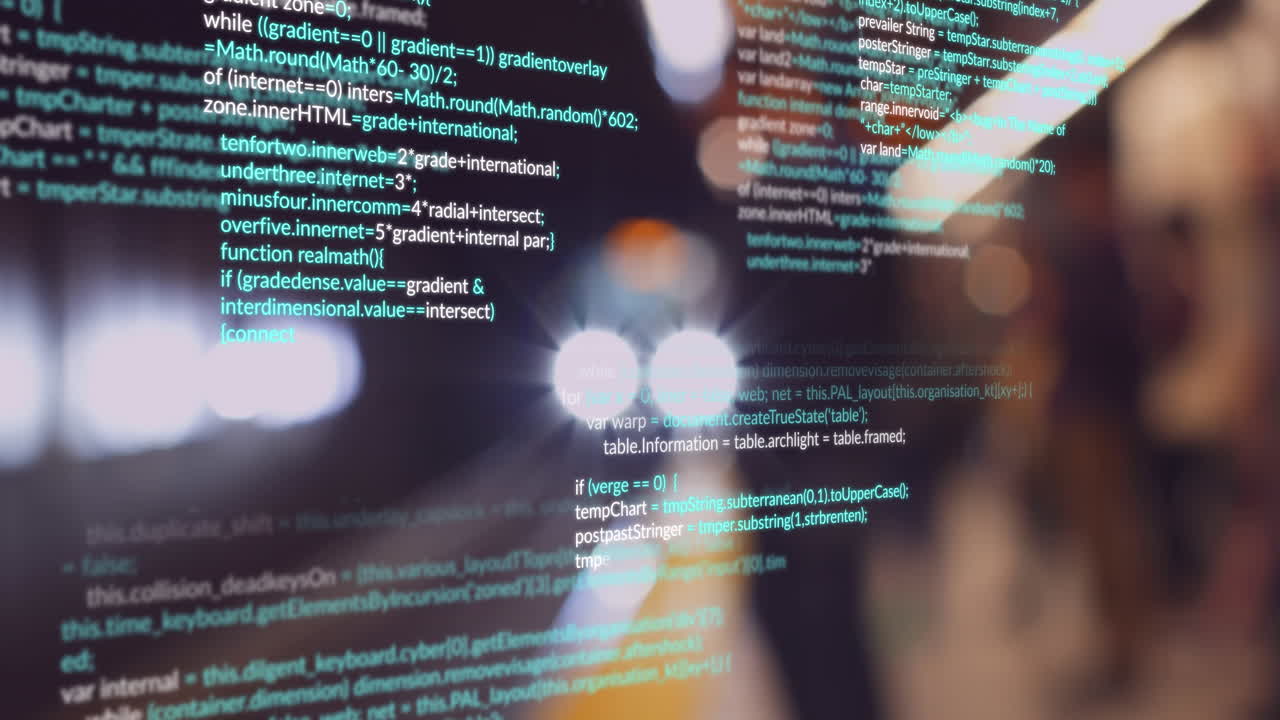 animación del procesamiento de datos sobre el subsuelo