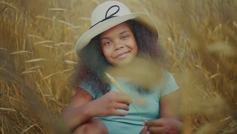 girl in a wheat field