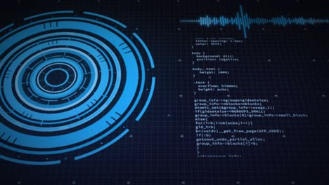 Animation of scopes scanning and data processing over grid