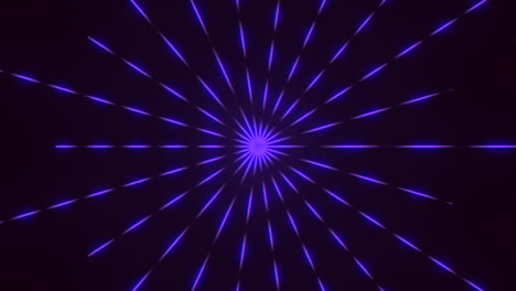 blue and purple circular pattern on black background