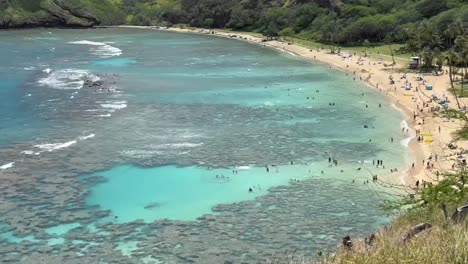 hanauma bay in honolulu, oahu, hawaii