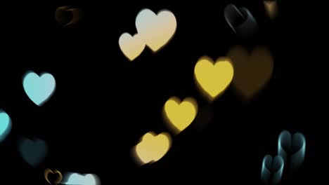 corazones abstractos bokeh